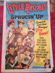 1952 Little Rascals Sprucin' Up Movie Poster