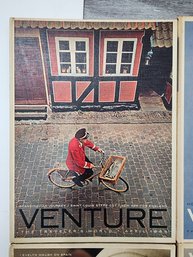 4 Hardback Issues Of Venture Travel Magazine 1964-5