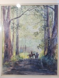 Jerre Vanderhoef Early Morning Ride Original Painting