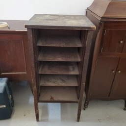 Vintage Record Cabinet - Ready For A Shabby Chic Makeover