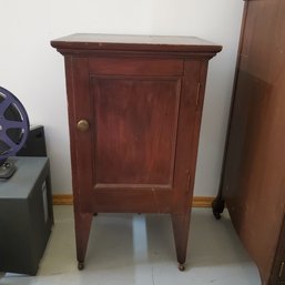 Antique Music Cabinet With Three Shelves - Victrola Table Top