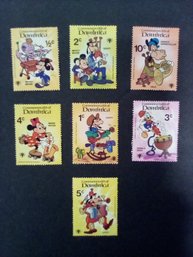 Walt Disney Colorful Characters 1979 - Dominica Stamps - 7 Count    A3/27