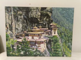 Contemporary Huang Xiasbai Oil On Canvas Painting