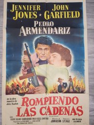 1949 Spanish We Were Strangers Original Movie Poster