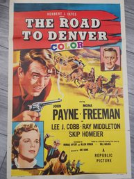 1955 The Road To Denver Original Movie Poster