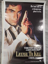 007 License To Kill Original Movie Poster Advance