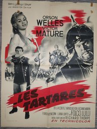 French Orson Welles The Tartars Movie Poster