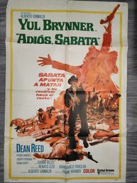 1970 Argentina Adios Sabata Original Movie Poster