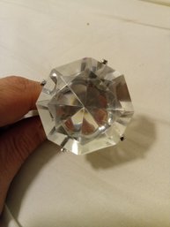 Giant Crystal Diamond Ring