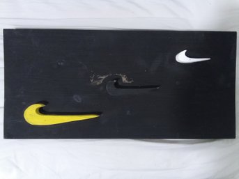 Seth White  Nike Wood And Oil Paint Sculpture