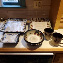 Partial Lot ( 13 Pieces ) Of Gourmet Basics China By Mikasa - Desert Bloom Pattern