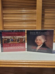 Nice Sets Of Audio CDs By David McCullough & Fareed Zakaria- John Adams & Future Of Freedom   KM - A3