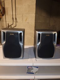 Pair Of Aiwa Stereo Speakers