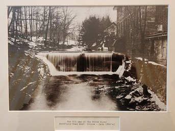 14 X 17 Framed Photo Of Old Bronx River Dam