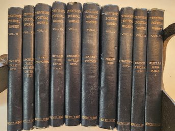 10 Small Volumes Of 1891 Tennyson Poetical Works
