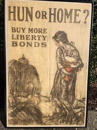 Hun Or Home Original Ww1 Propaganda Poster