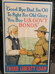 Ww1 Propaganda Poster Good Bye Dad Original