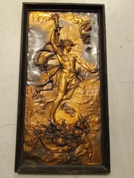 Antique  KARL STERRER METAL PLATE SCULPTURE