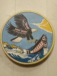 Vintage  CLARENCE WELLS AMERICAN  INDIAN DRUM