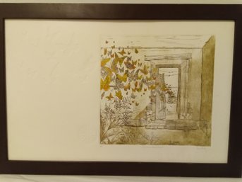 Vintage Laura REICH HAND SIGNED AND NUMBERED 16/200 HAND EMBELLISHED  PRINT