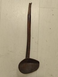 Antique  ENGLISH HAND CARVER LADLE