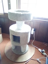 Hand Built Cat Carpeted Climbing Tower