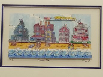 Steve SZYNAL  A.P CAPE MAY HAND SIGNED EMBELLISHED AND NUMBERED 15/ 50 SERIGRAPH
