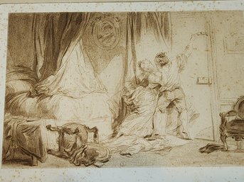 Jean-Honor Fragonard (1732-1806) Proof Engraving