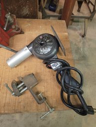 Great Useful Heat Gun And Small Bench Vise