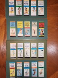 20 Vintage Pin Up Girl Matchbook Covers