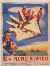 1938 French Les 4 Plumes Blanches Poster