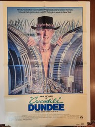 1986 Crocodile Dundee Original Movie Poster