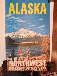 25 By 40 Vintage Northwest Air Alaska Poster