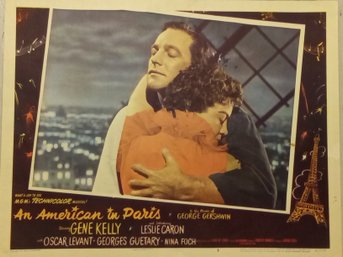 1951 GENE KE.LY AN AMERICAN  IN  PARIS  LOBBY CARD 51/398