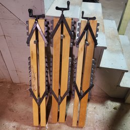 Three Wood And Metal Four- Way Clamps