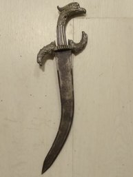 ANTIQUE PERSIAN METAL EAGLE DAGGER HAND MADE