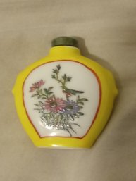 Vintage Asian Ceramic Snuff Bottle Hand Painted