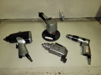 Nice Assorted Pneumatic Air Tools , Drill, Palm Gun, Sander, 1/2 Drive Air Gun
