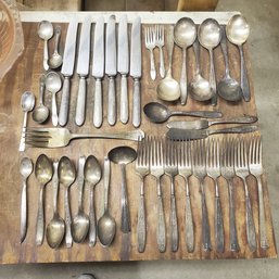 40- Assortment Of  Vintage Silver Plated Flatware- Royal Supreme, 1847 Rogers Bros