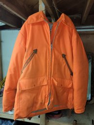 Nice Woolrich Thermal Hunting Jacket With Detachable Hood - Size XL - Filling- Down
