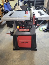 Beautiful, Like- New, Condition- Craftsman 10 Inch Table Saw With Accessories
