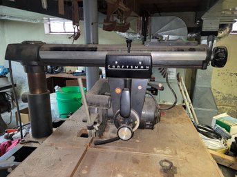Nice Radial Arm Saw - Rugged & Heavy Duty Made By Craftsman