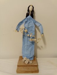 SANDRA B? FLOWER CHILD PAPER MACHE HAND MADE AND SIGNED   SCULPTURE