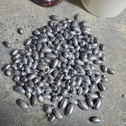 Unused Lead Fishing Sinkers- Egg Shapes - With Center Holes For Line 1 Up To 4 Ounces