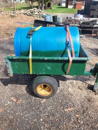 Very Versatile Series 80 John Deere Trailer & Free Barrel With Straps (Utility Cart)