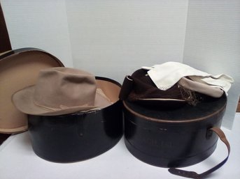 3 Vtg. Hats & Hat Boxes From Cavanagh Hats, New York & John Cavanagh, Ltd., Park Avenue, NY  Steph Hem/CVBKA