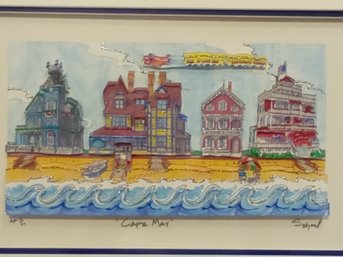 STEVE SZYNAL CAPE MAY  A.P HAND EMBELLISHED  HAND SIGNED AND NUMBERED  15/50  3D ART