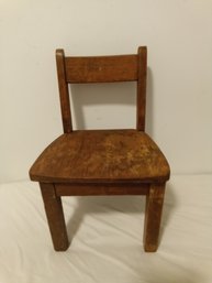 Antique CHILDRENS WOOD CHAIR