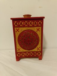 Russian Hand Painted Small Storage Box