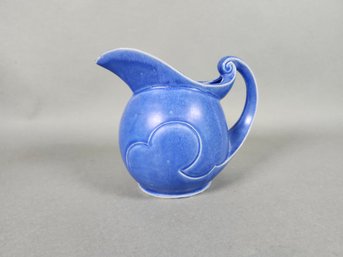 Vintage Japanese Blue Ceramic Pitcher